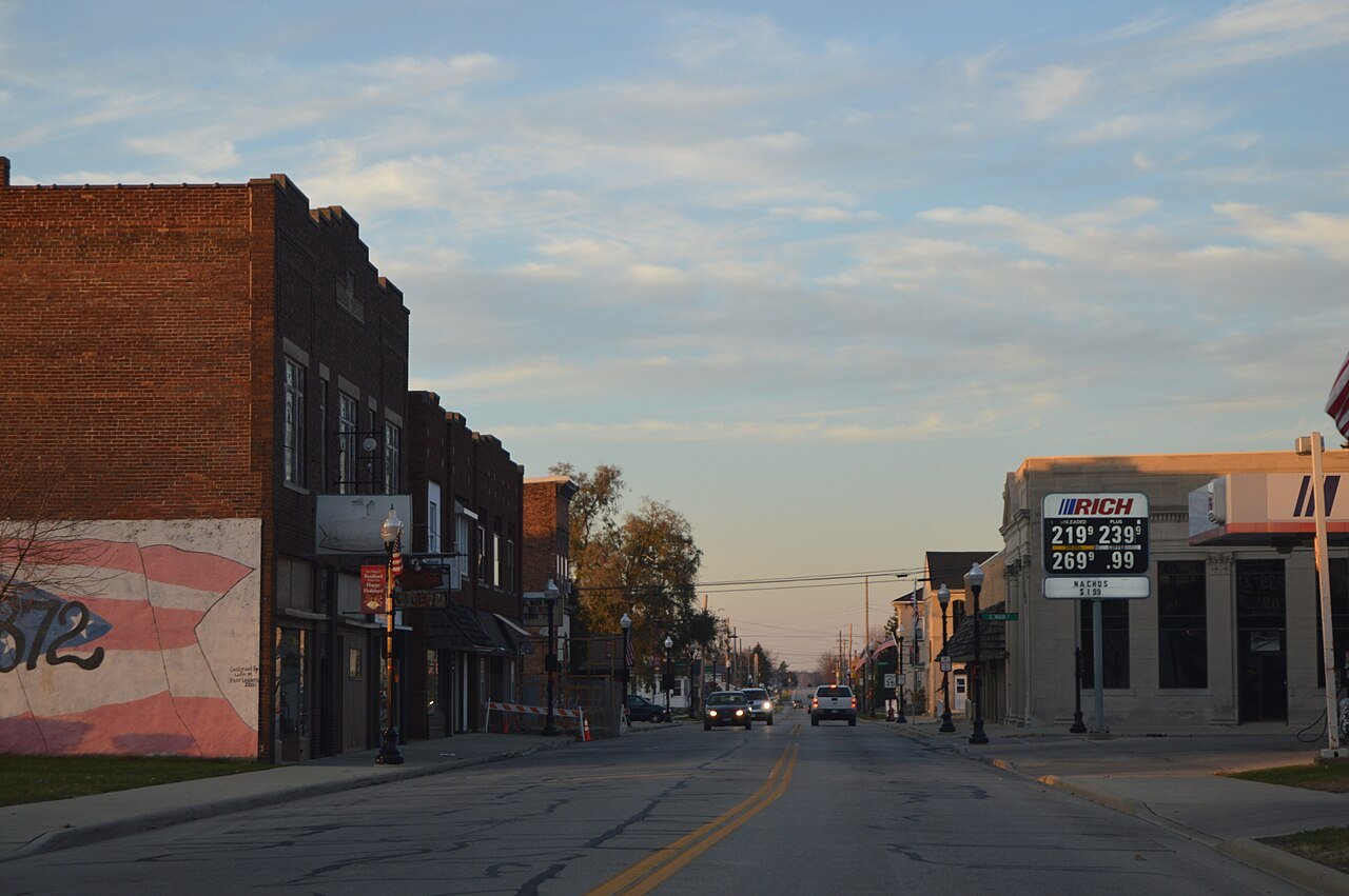 Miami Avenue near Main Street in Bradford, Ohio