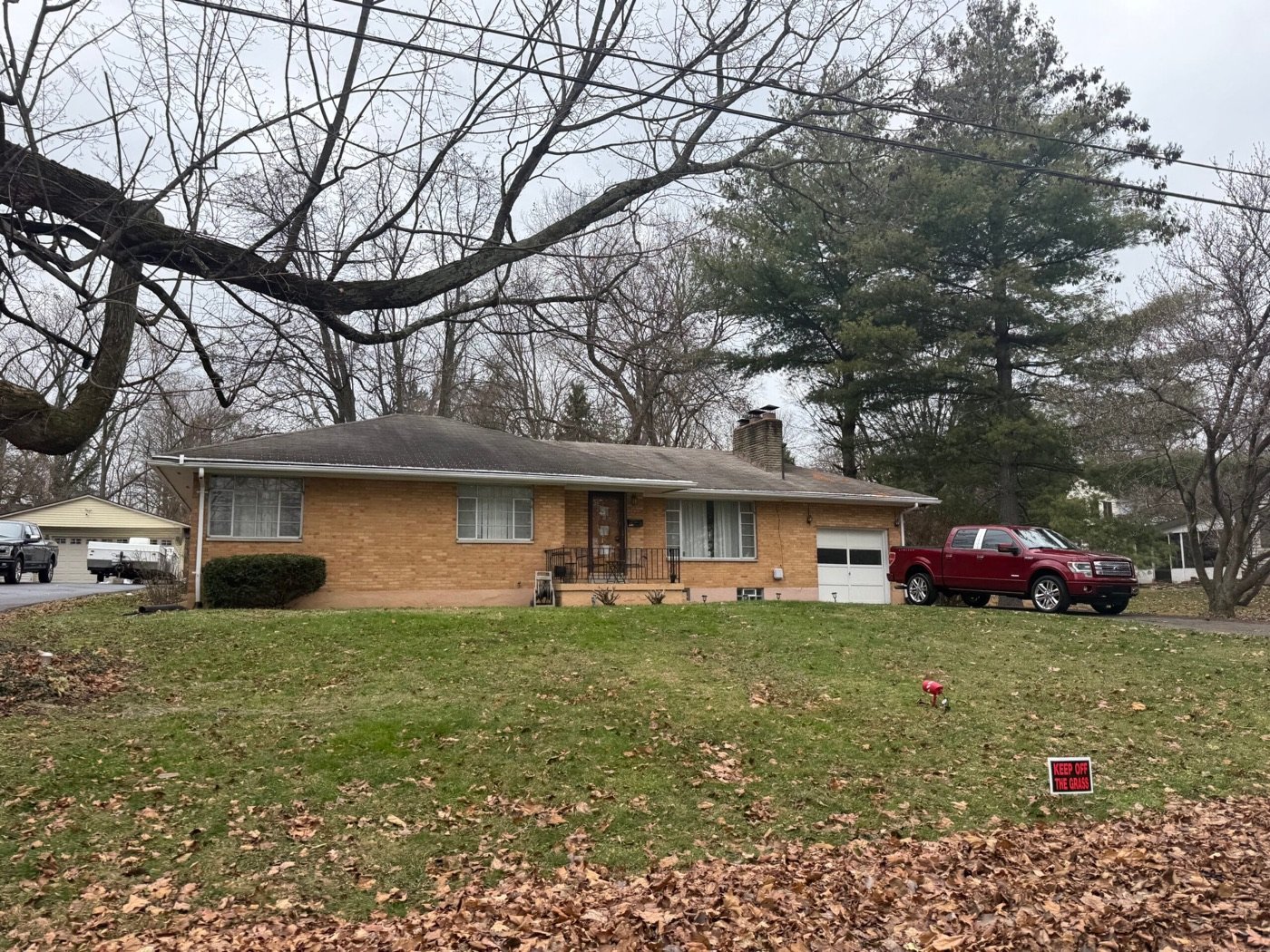 Brick homes in the DeWeese neighborhood of northwest Dayton, Ohio