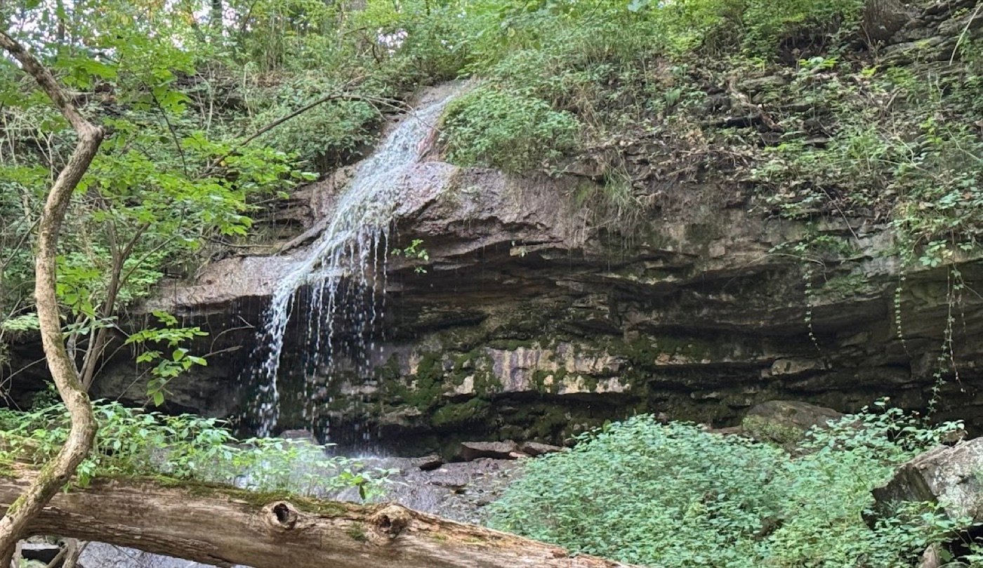 Waterfall at Englewood MetroPark in Englewood, Ohio