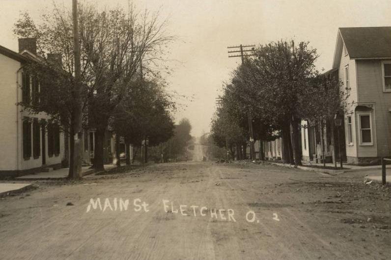 Main Street in Fletcher, Ohio