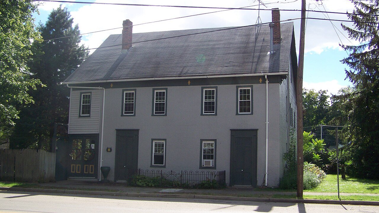 The historic Howe Tavern in College Corner, on the Ohio-Indiana line