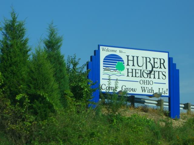 The Welcome to Huber Heights, Ohio sign