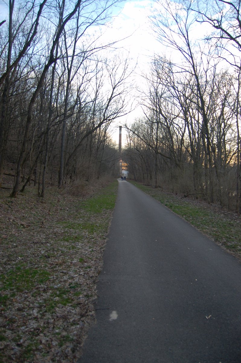The Little Miami Scenic Trail at the Peters Cartridge Factory