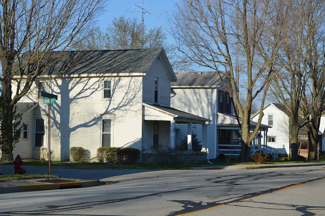 Greenville Street at Oak in Ludlow Falls, Ohio
