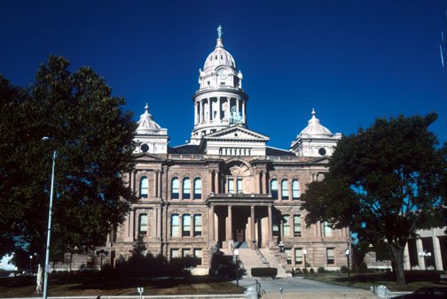 The Miami County Courthouse in Troy, Ohio