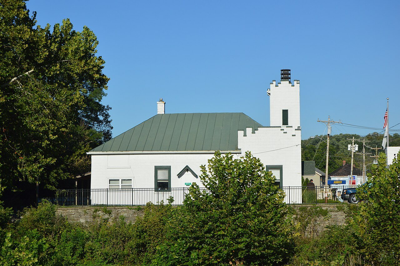 Morrow village hall across the Todd Fork