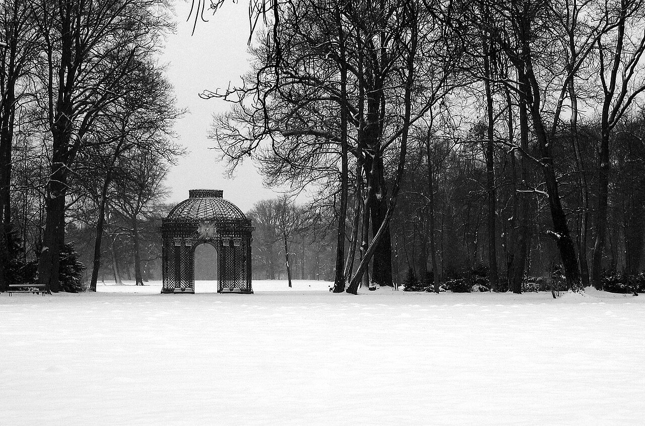 The village park in Potsdam, Ohio