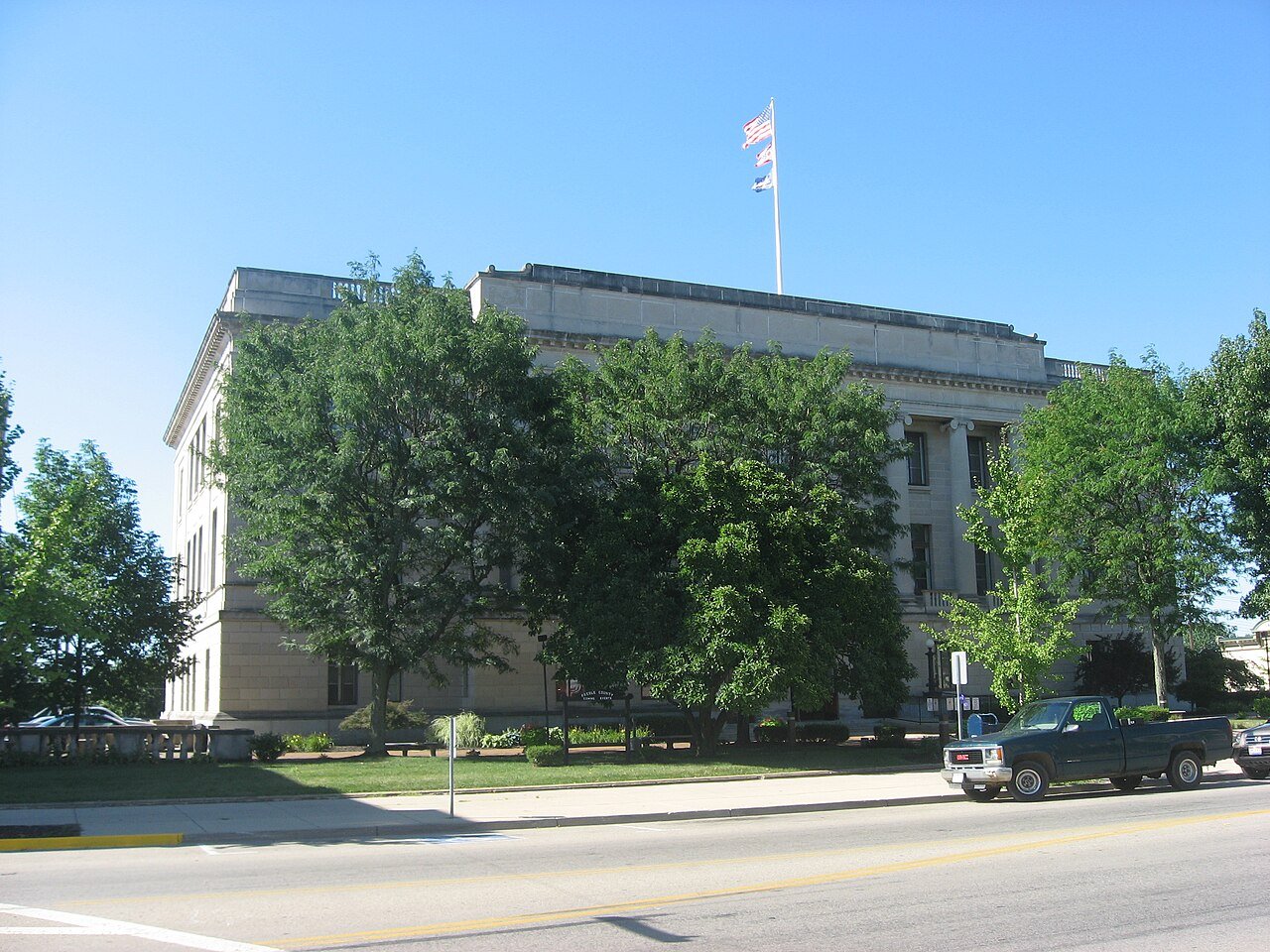 The Preble County Courthouse in Eaton, Ohio